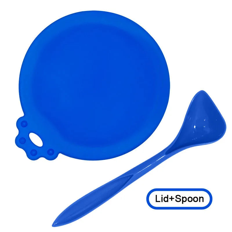 Reusable Pet Food Can Cover and Spoon