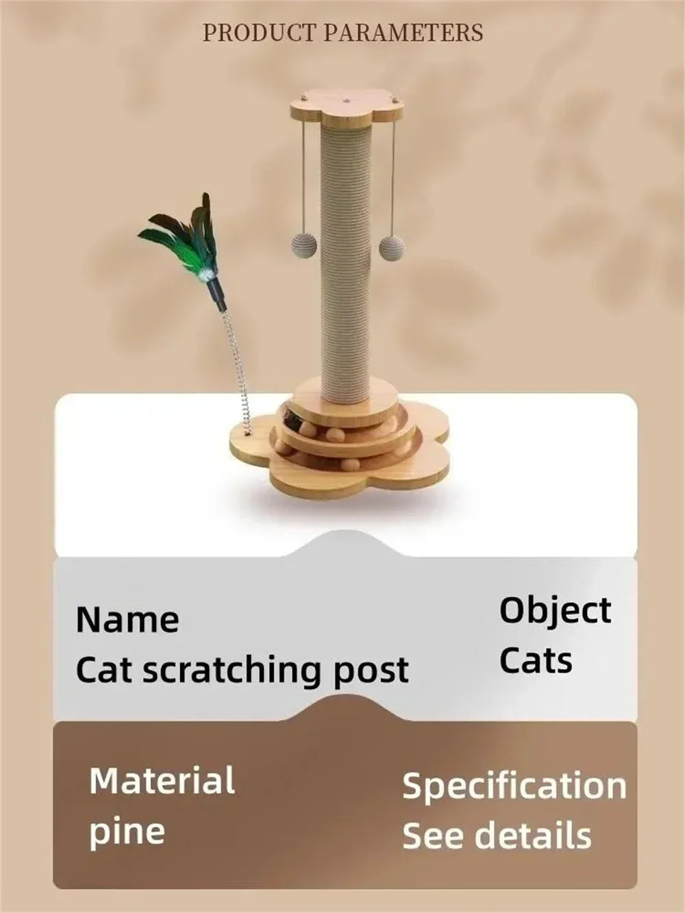 Pet Cat Tree - Scratcher