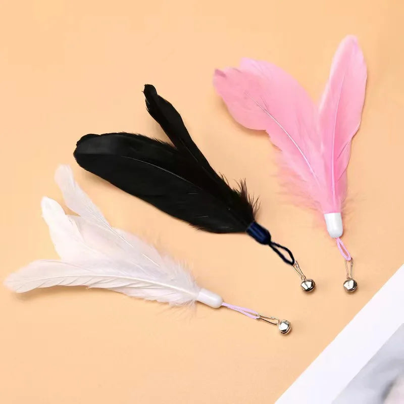 Handheld/ Adsorbable Feather Teaser