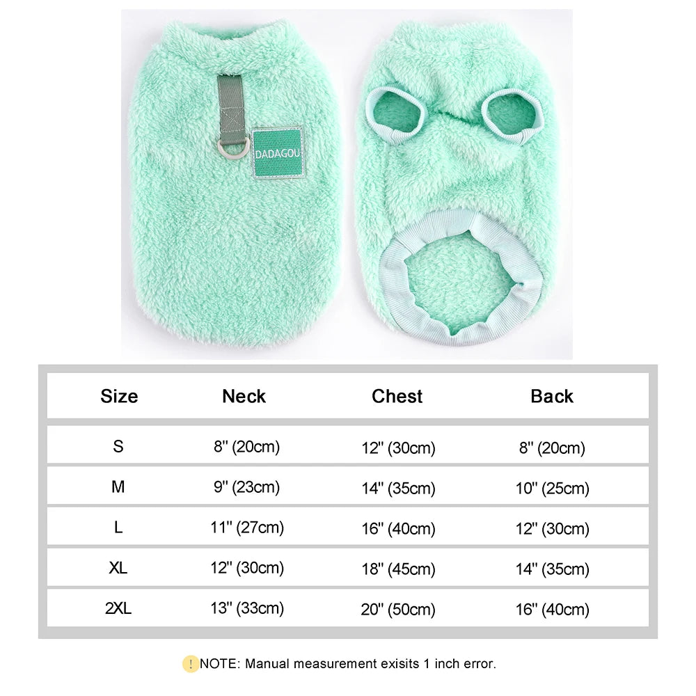 Soft Fleece Dog Clothes