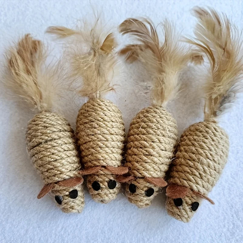 Sisal False Mouse Plush Toys
