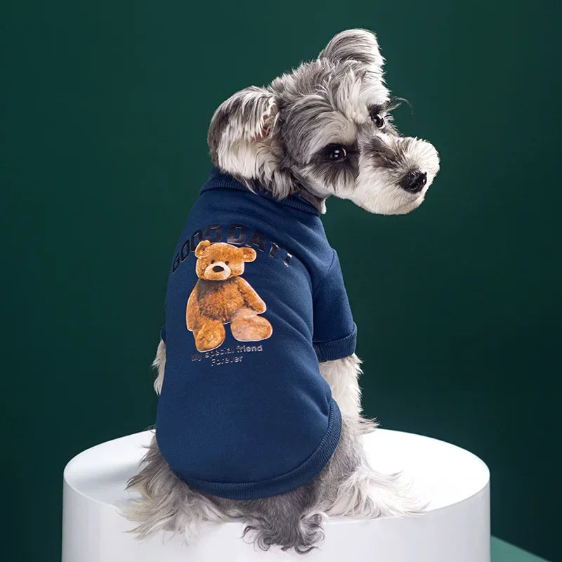 Cute Puppy Sweatshirt - Bear Pattern