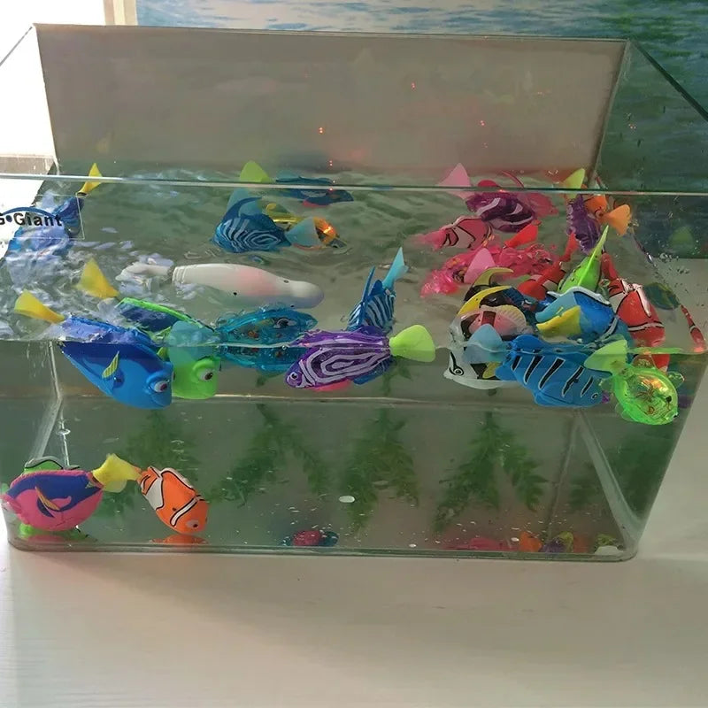 Cat Toy LED Swimming Robot Fish