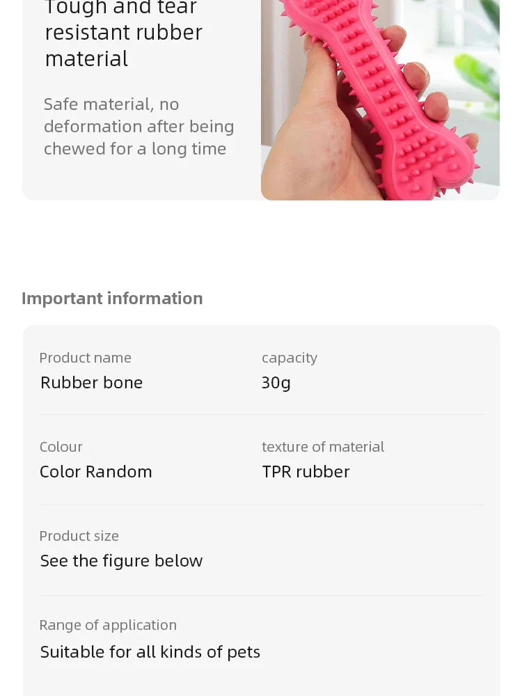 Soft Rubber Pet Chew Toy