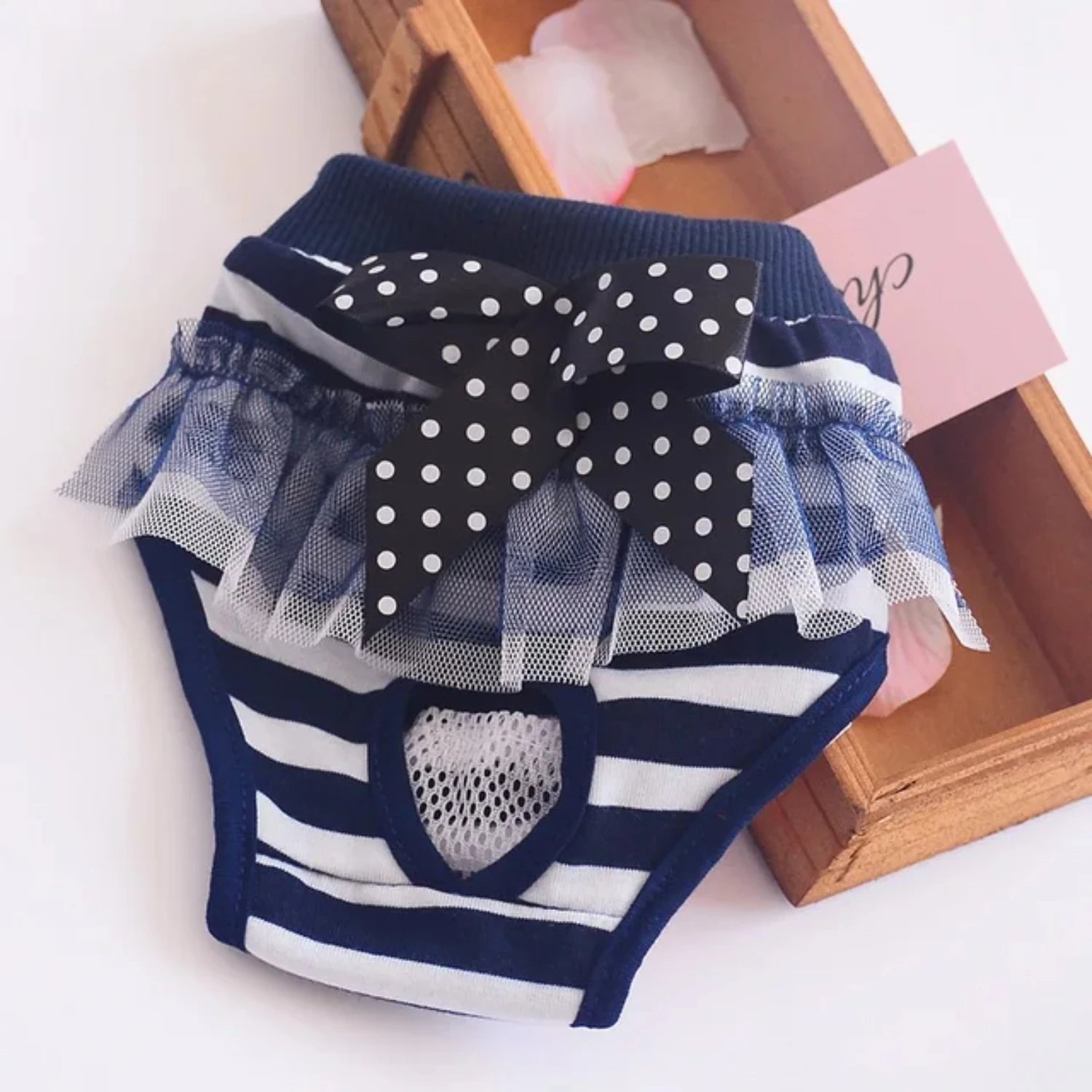 Cute Puppy Striped Pants