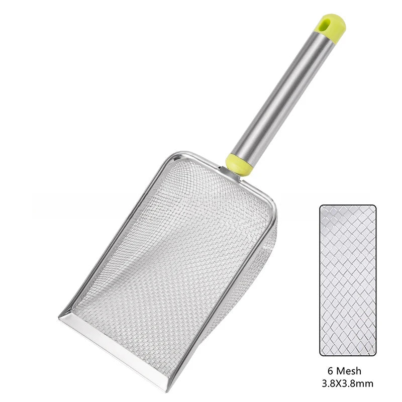 Stainless Steel Fine Mesh Cat Litter Scoop