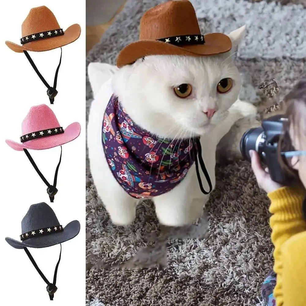 Adjustable Pet Crowboy Hat
