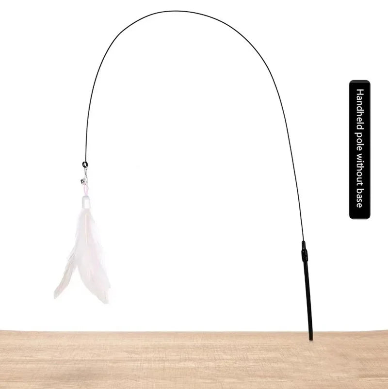 Handheld/ Adsorbable Feather Teaser