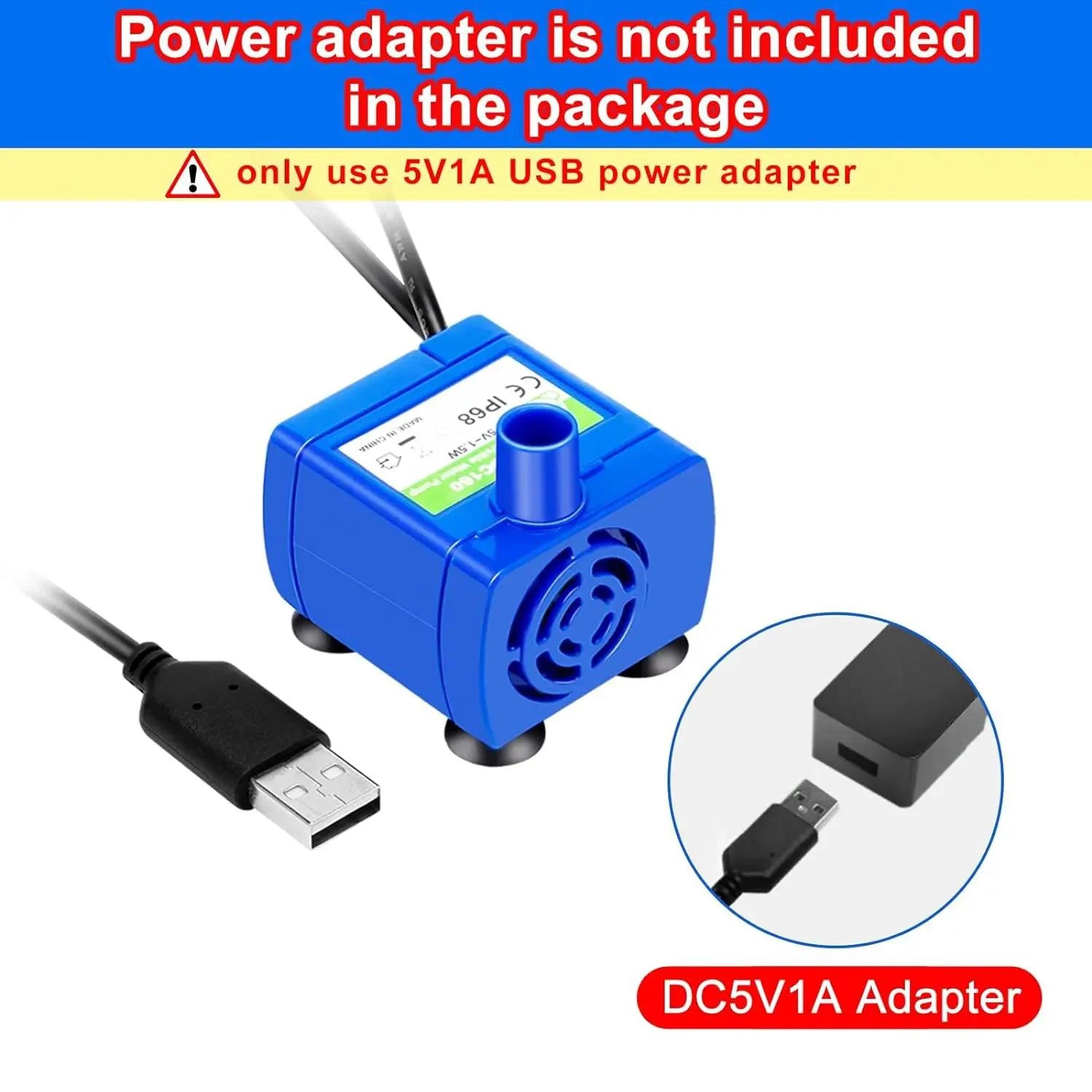 Pet Water Pump With LED Light