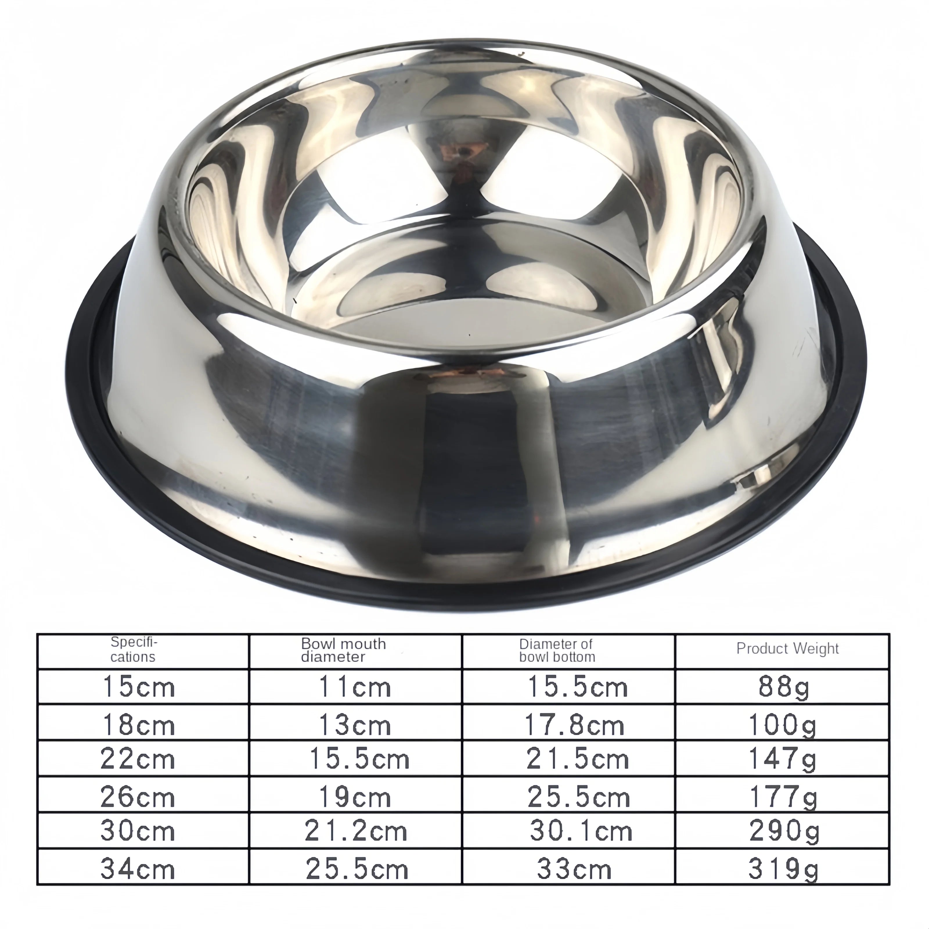 Pet Stainless Steel Feeding Bowl