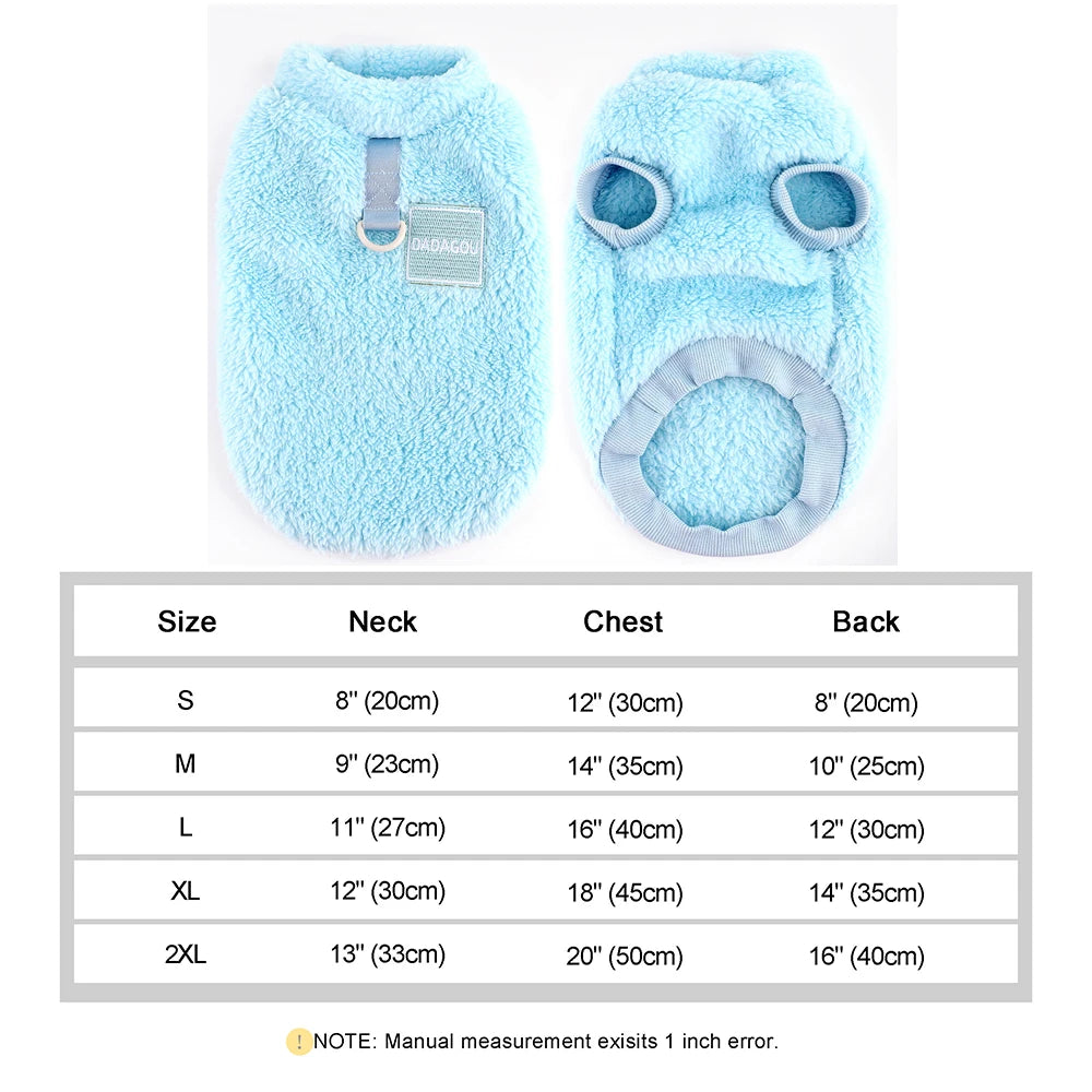 Soft Fleece Dog Clothes