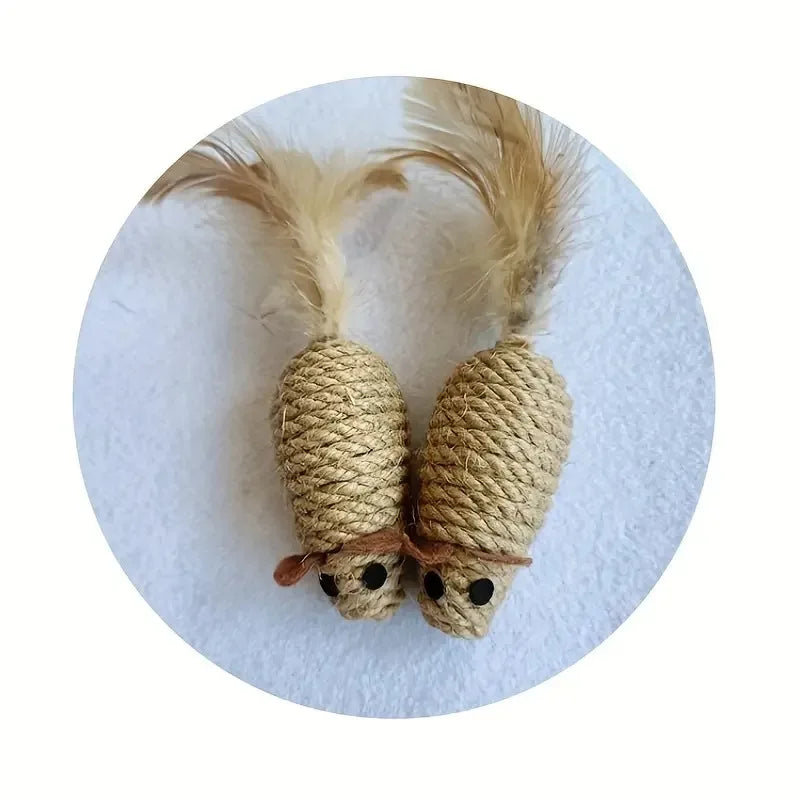 Sisal False Mouse Plush Toys
