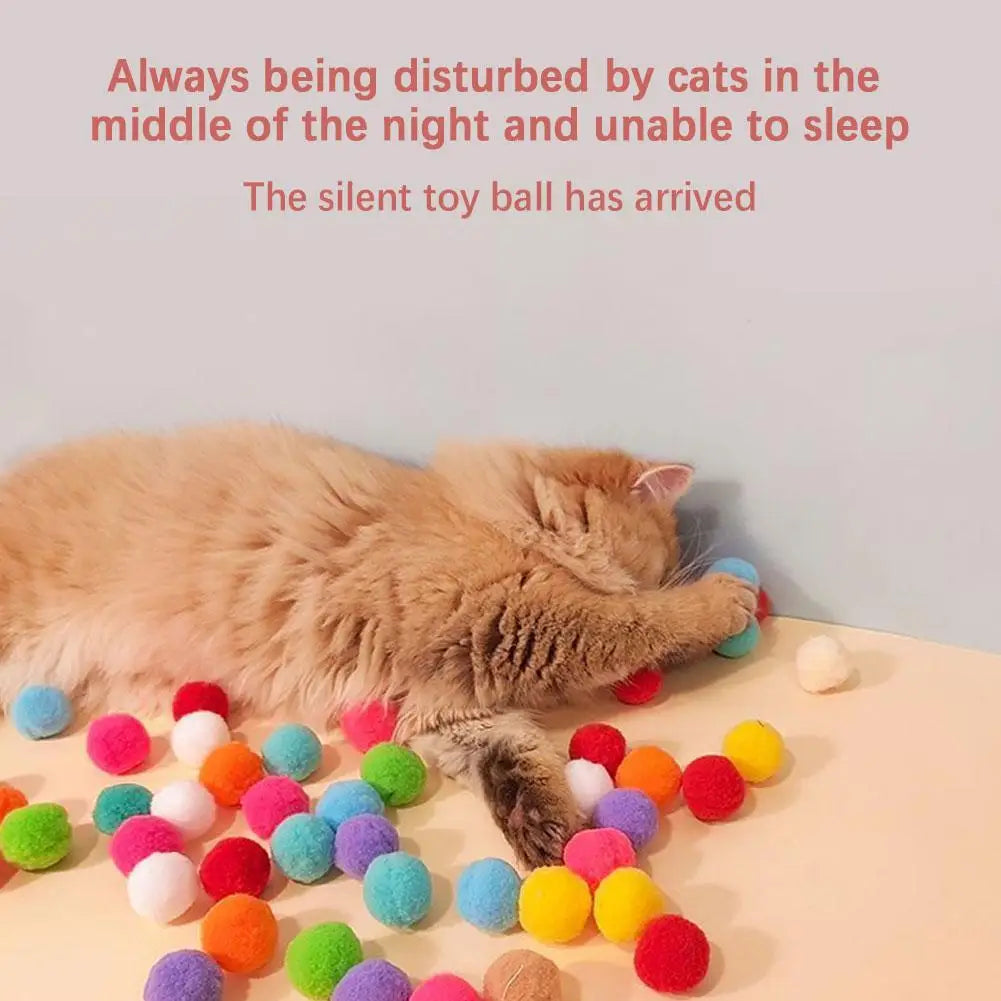 Cat Toys - Mini Shooting Gun With Stretch Plush Balls