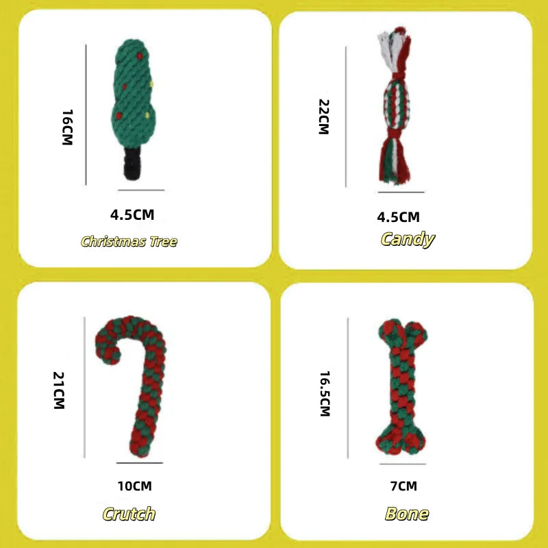 Christmas Dog Squeakey Chew Toys