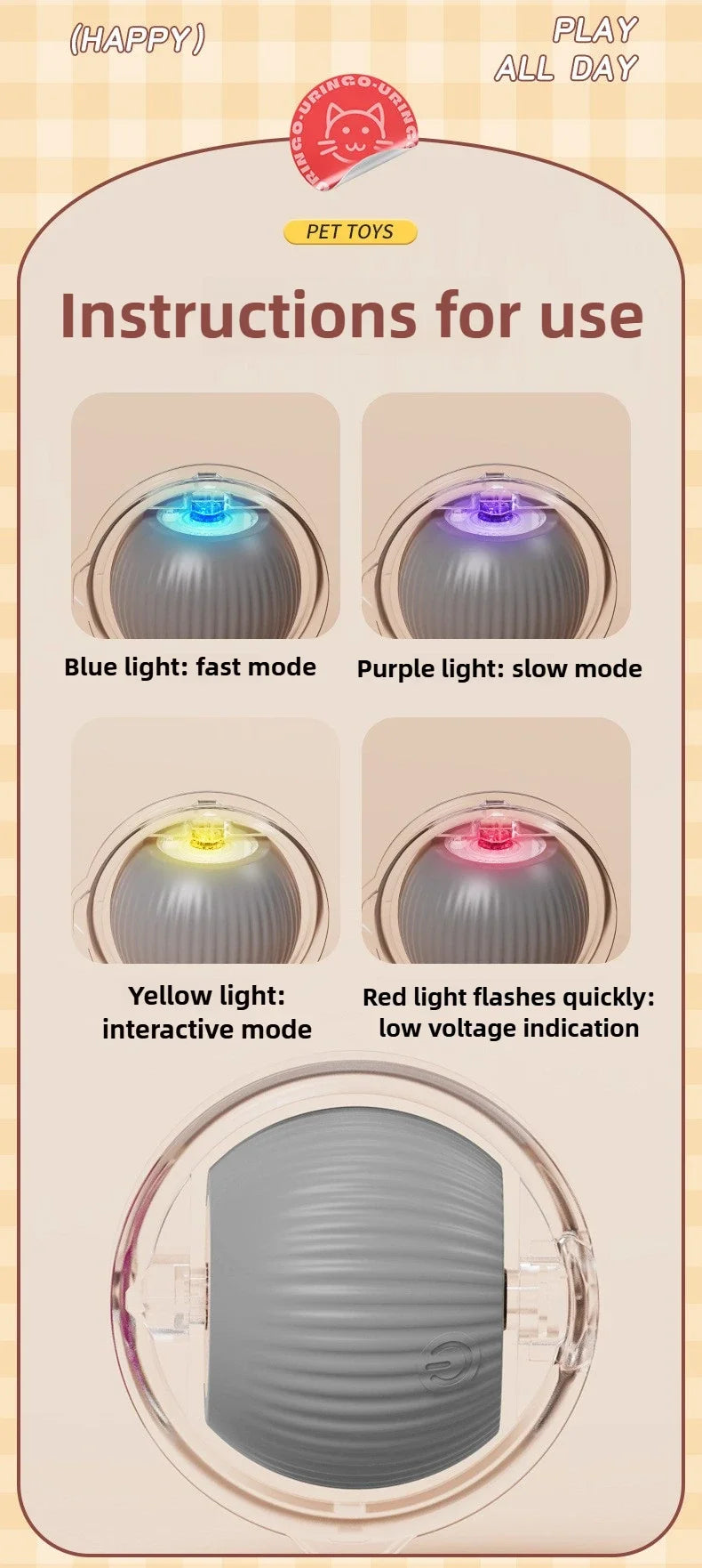 Cat Interactive Electric Ball