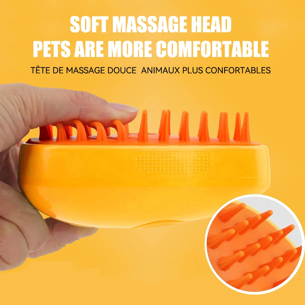 3-in-1 Pet Steamy Brush