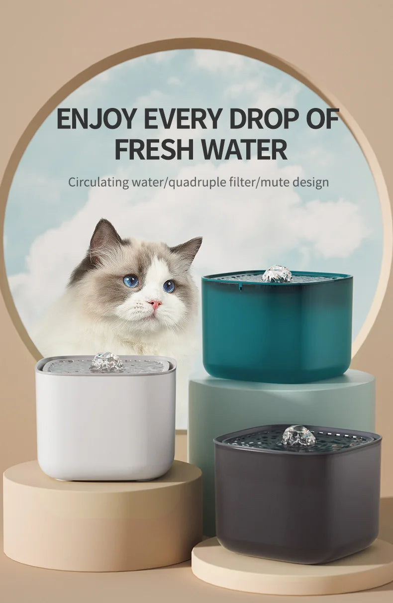 3L Cat Water Fountain & Filter