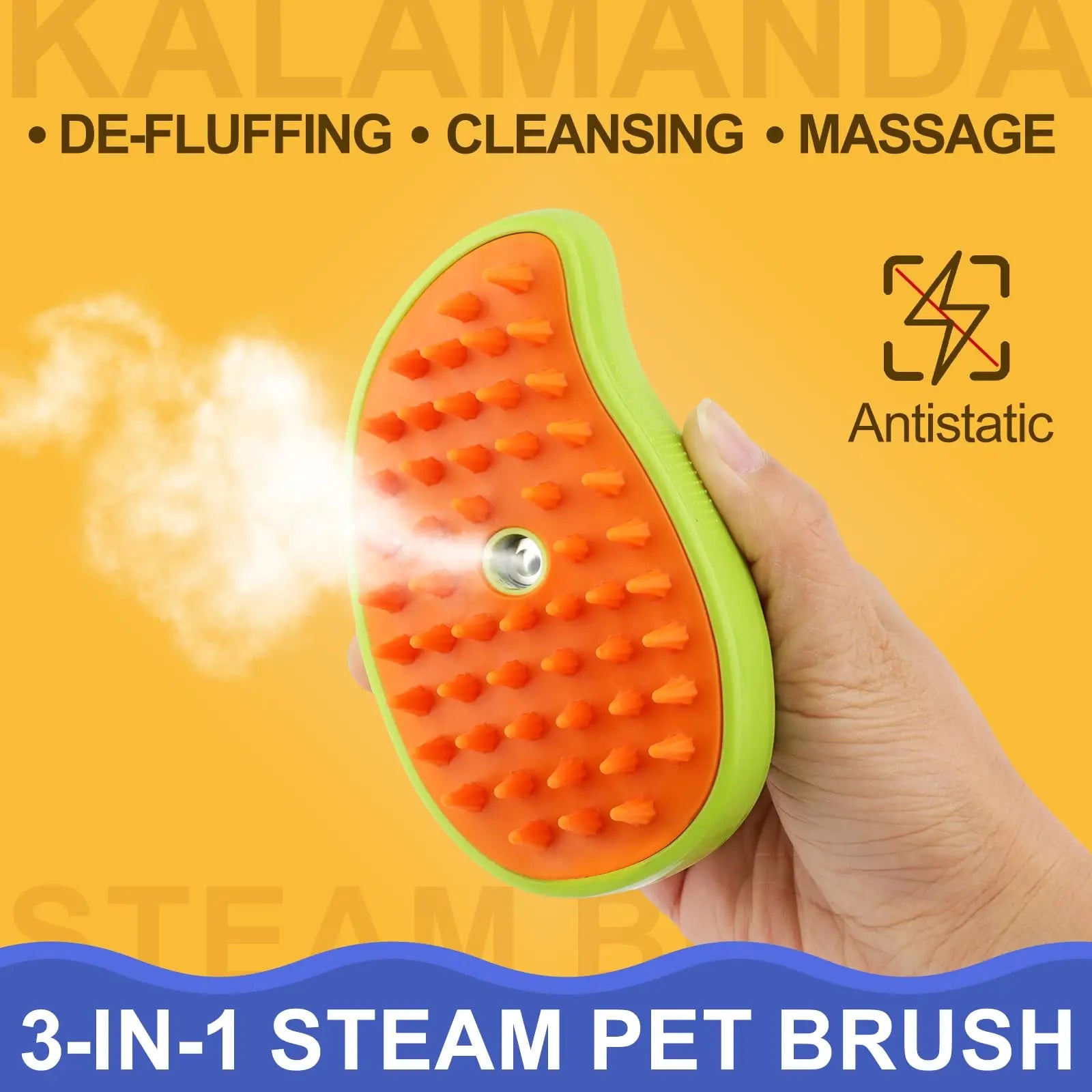 3-in-1 Pet Steamy Brush