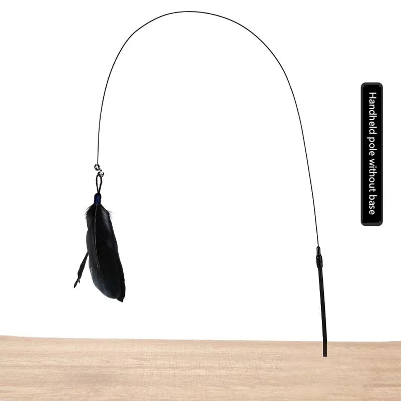 Handheld/ Adsorbable Feather Teaser