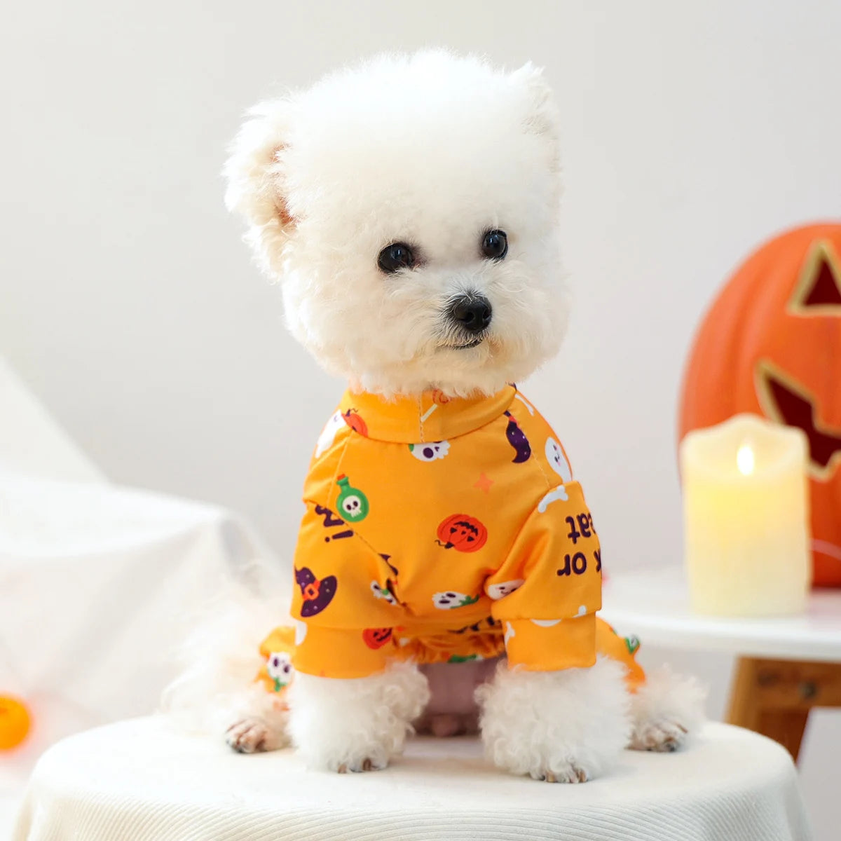 Breathable Halloween Clothes - Orange