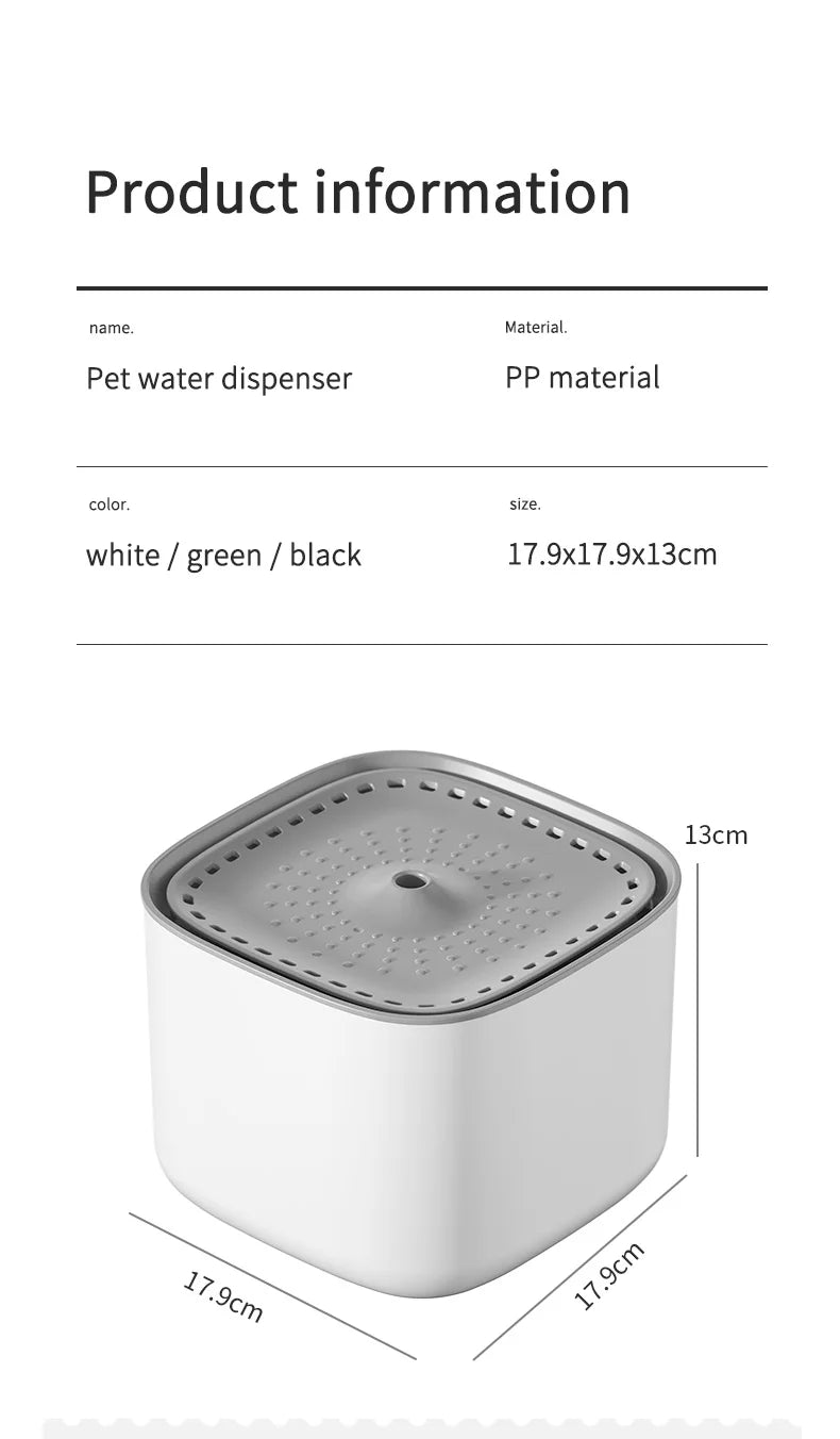 3L Cat Water Fountain & Filter