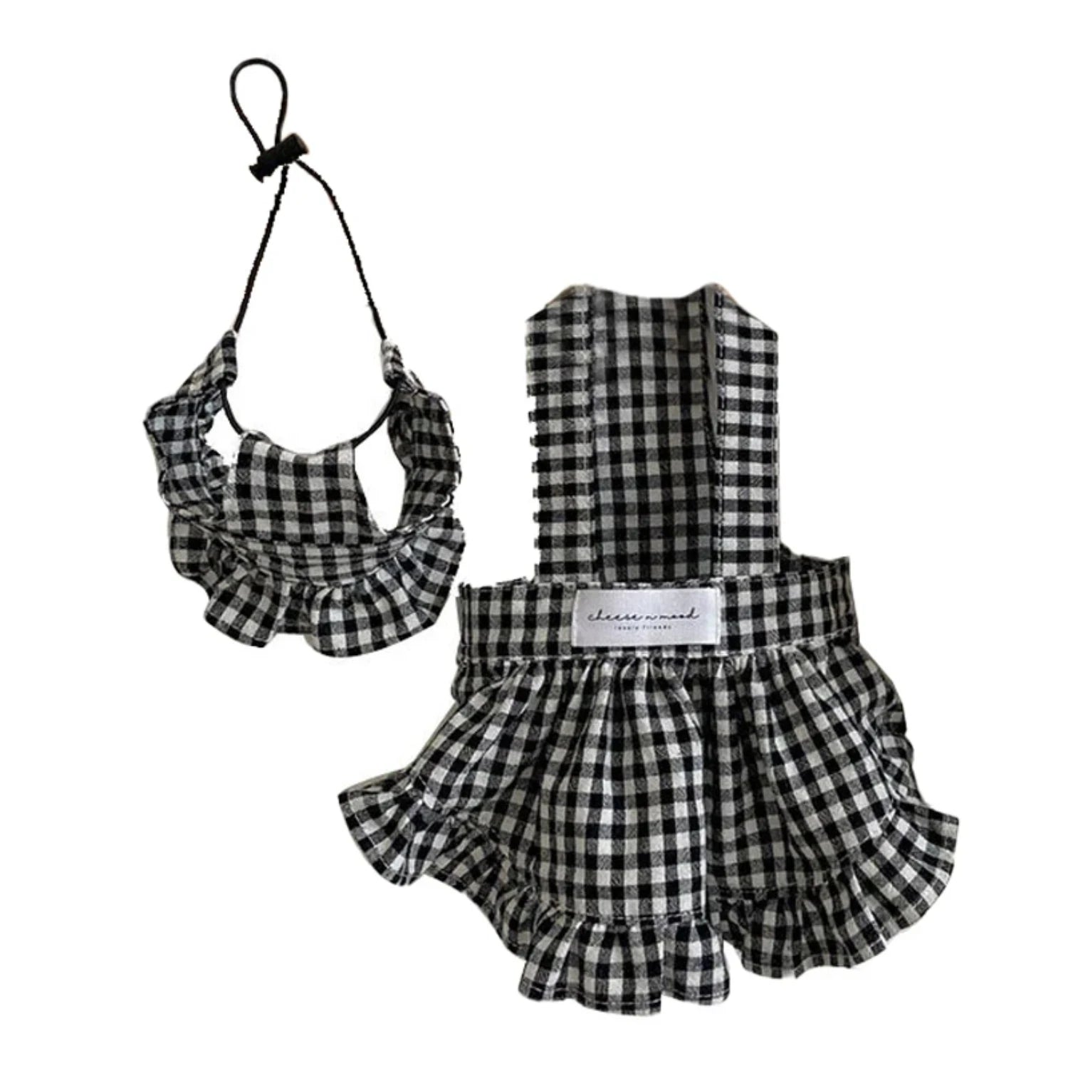 Modern Style Plaid Skirt With Hat