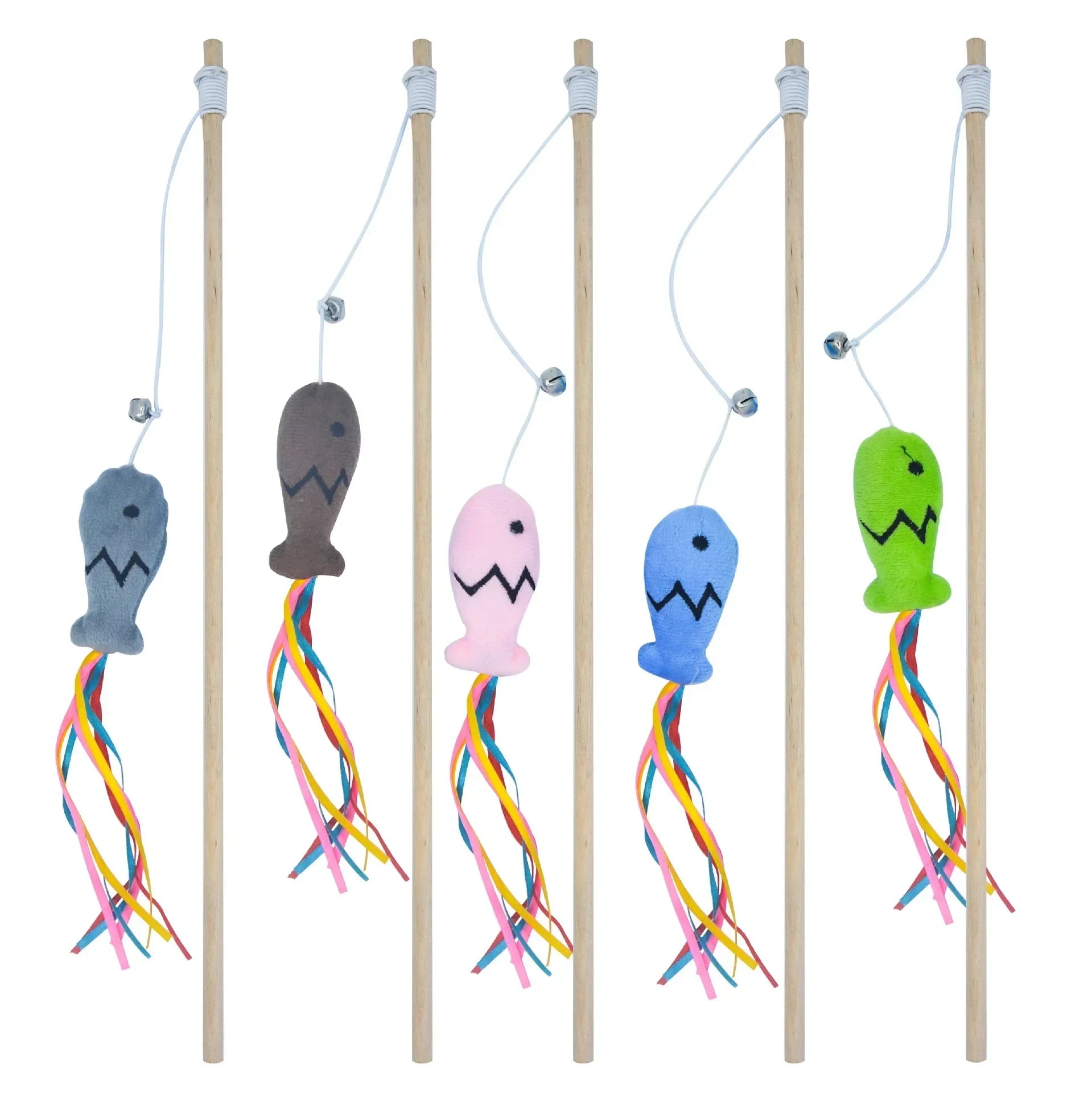 Interactive Elastic String Cat Stick