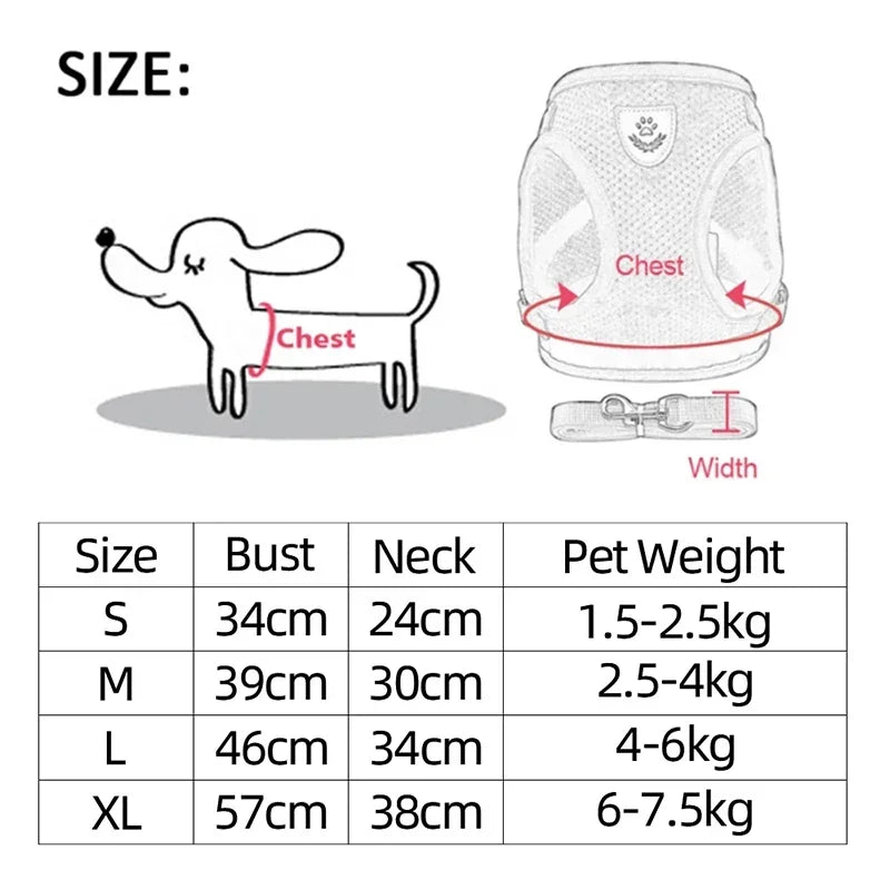 Harness Vest - Walking Lead Leash