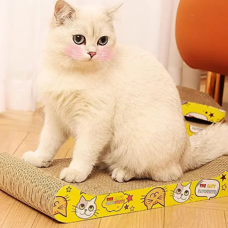 Cat Scratching Cardboard