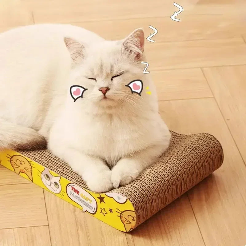 Cat Scratching Cardboard