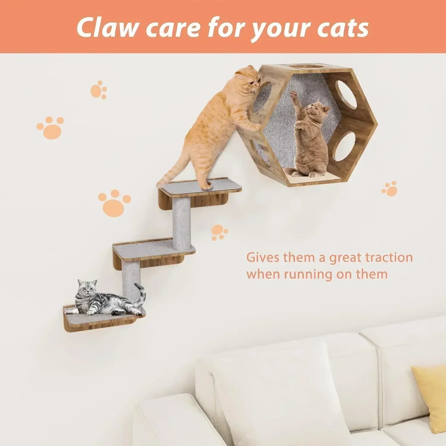 Self-Adhesive Cats Scratch Carpet