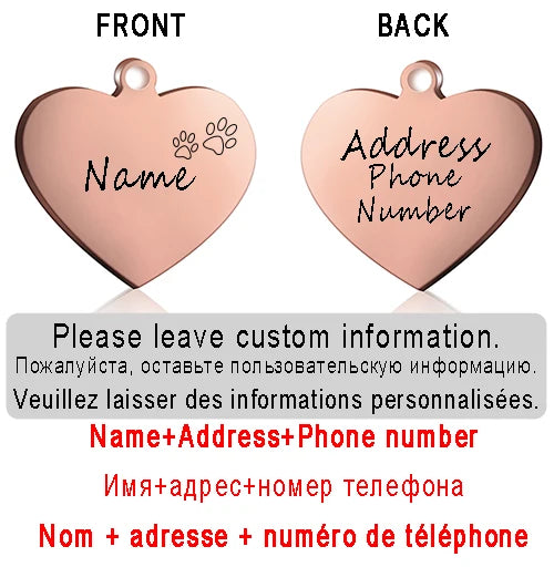 ID Heart Tag - Personalized